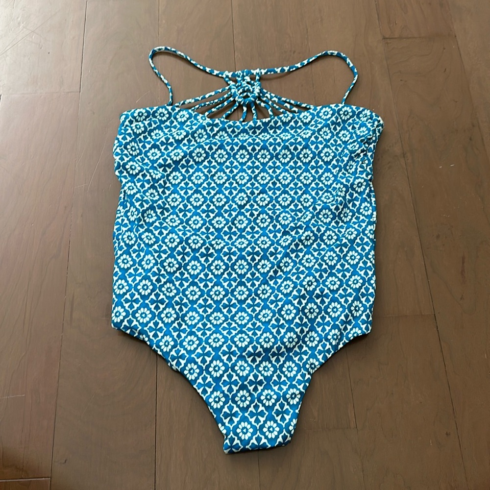 tori praver swimwear XL one piece backless swimsuit